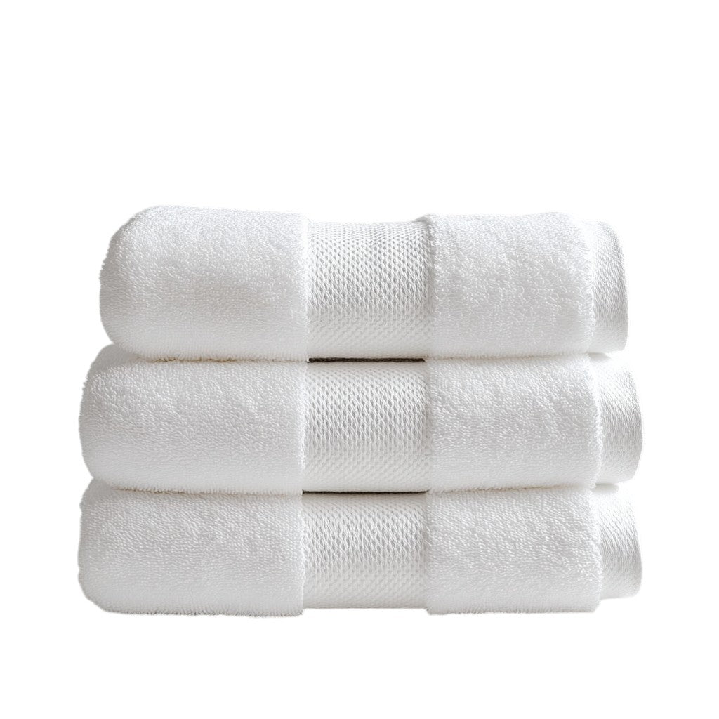 Zwgkh Luxury Bath Towels - 800 GSM Extra Thick Turkish Cotton Set - Highly Absorbent & Plush Hotel Quality Spa Towels - 3-Piece Set - White