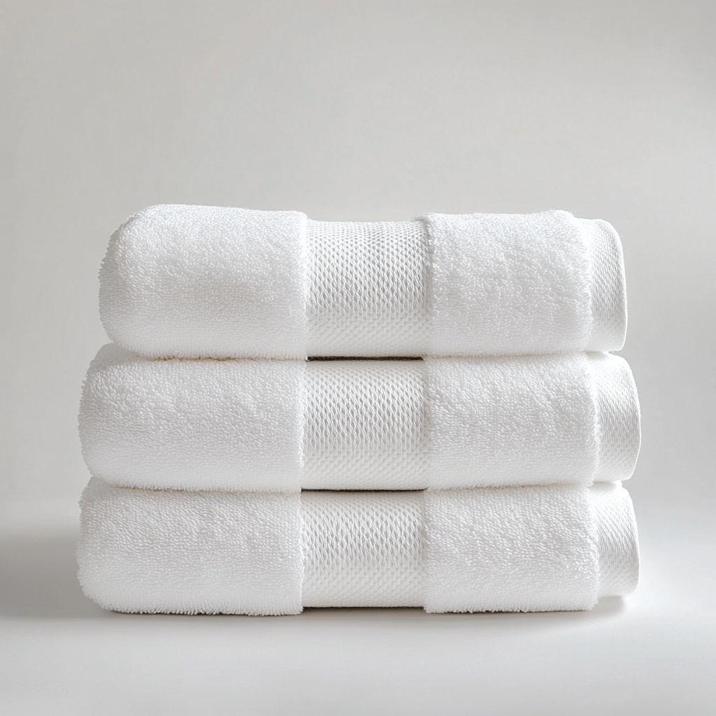 Zwgkh Luxury Bath Towels - 800 GSM Extra Thick Turkish Cotton Set - Highly Absorbent & Plush Hotel Quality Spa Towels - 3-Piece Set - White